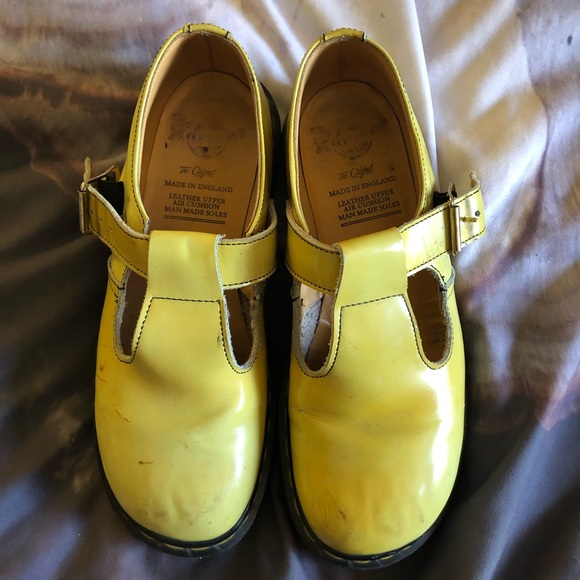 Dr. Martens Shoes - Yellow vintage Mary Jane Dr Martens